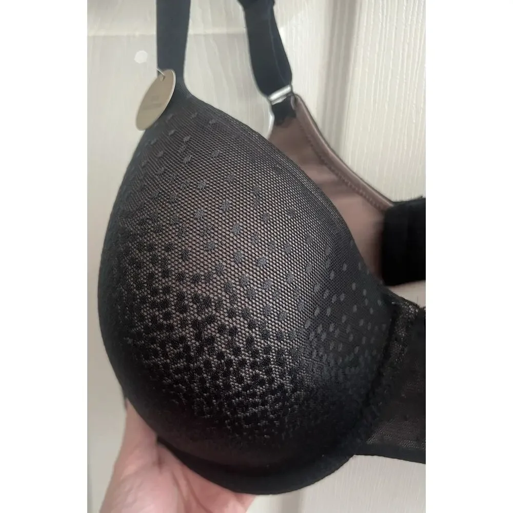 WACOAL Women's Back Appeal Smoothing Full Coverage Underwire Black Bra 40D NWT - Picture 6 of 12